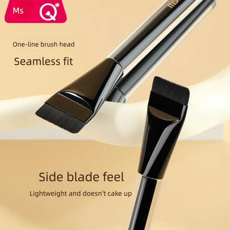 MSQ Foundation Brush & CP Puff Set | Seamless Base Gift Box Foundation Brush Set QXL
