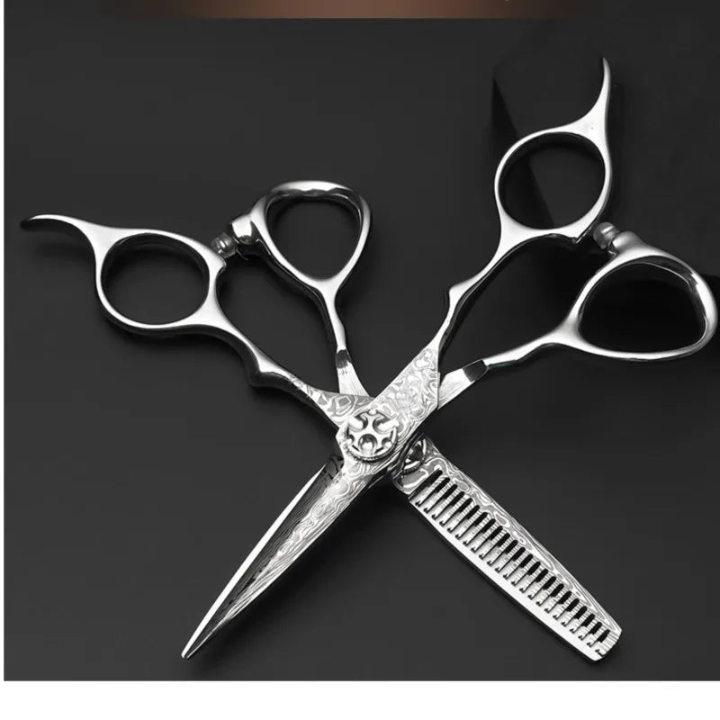 Professional 5" Barber Scissors & Thinning Shears Set Barber Scissors Set QXL