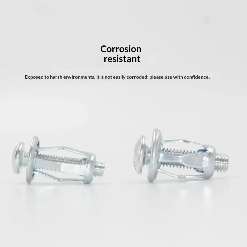 10-Pack Petal Shape Nuts M4 M5 M6 M8 Iron Fastener Set Petal Flange Nuts QXL