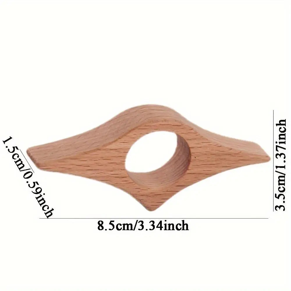 Polished Wooden Thumb Bookmark | One-Handed Page Turner Wooden Thumb Bookmark QXL