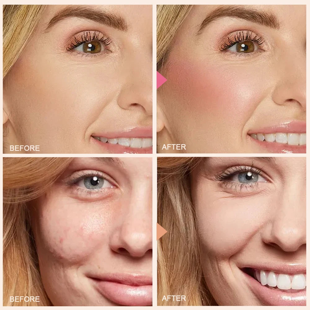 VERONNI Liquid Blush 4 Shades 5ml | Vegan Cheek Tint Dewy Matte Liquid Blush QXL