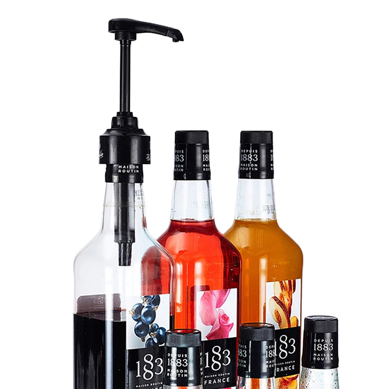 1L Coffee Syrup Dispenser Pump | 10ml Liquid Pump Black Syrup Dispenser Pump QXL