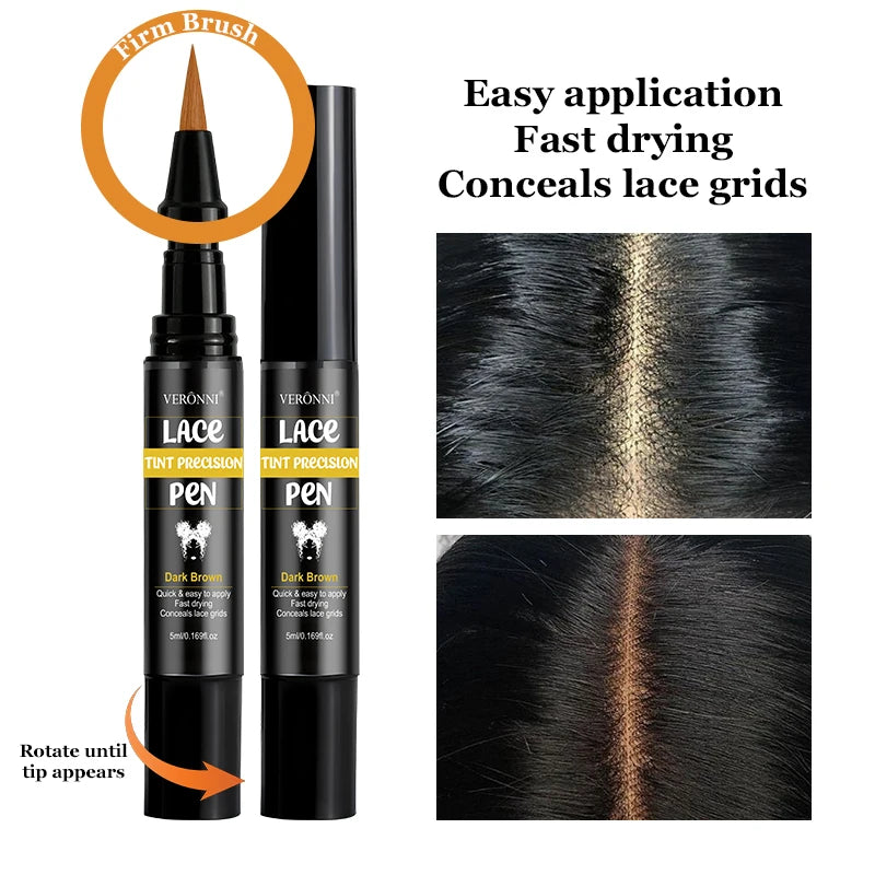 Lace Tint Pen for Wigs – Precision, Long-Lasting Hair Tint Lace Tint Pen QXL