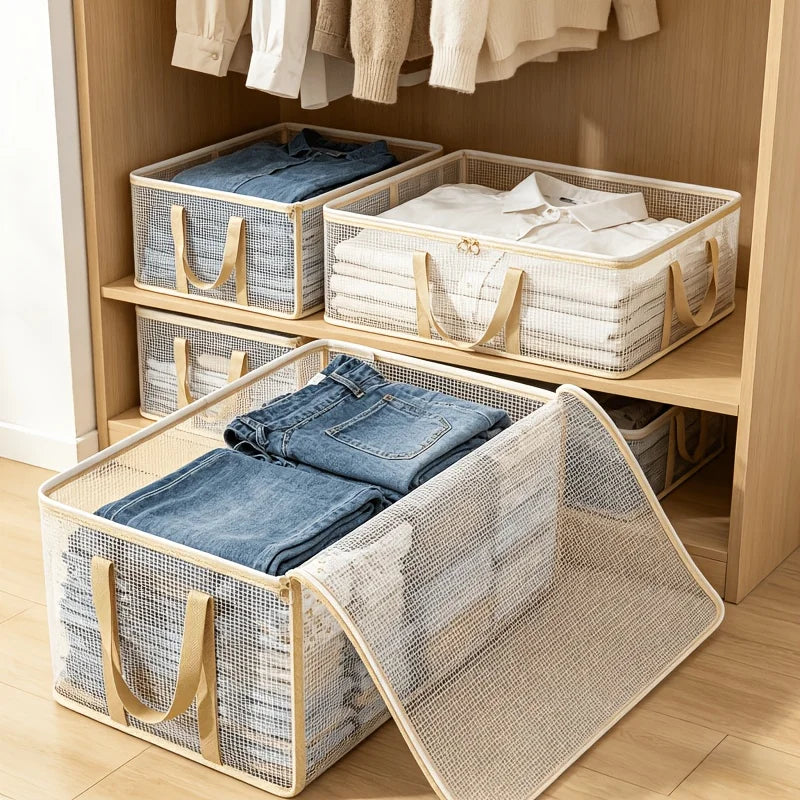 Large Capacity Mesh Storage Bag for Bedding & Blankets Bedding Storage Bag QXL