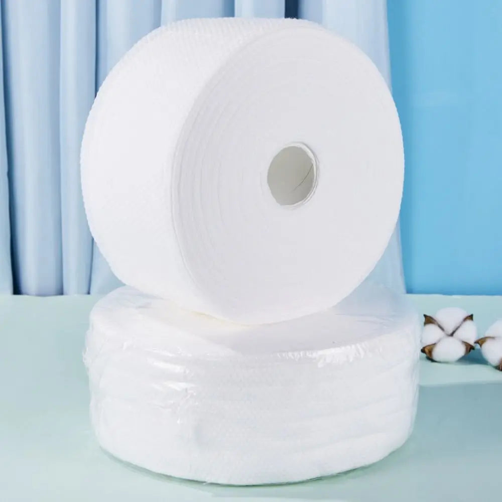 Extra Large Disposable Cotton Face Towels | Pearl Pattern Roll Disposable Face Towels QXL