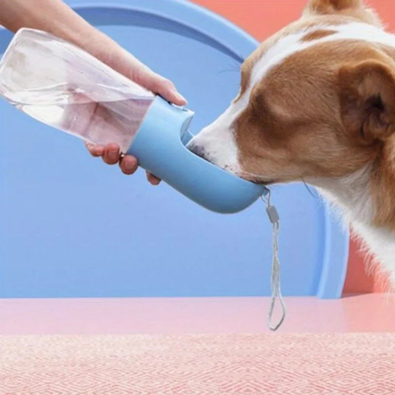 Portable Dog Water Bottle with Bowl – 350ml Leak-Proof Dog Water Bottle QXL