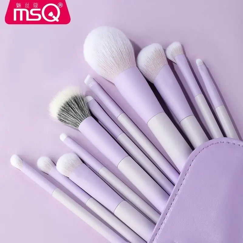 MSQ 11-Piece Makeup Brush Set | Eyeshadow & Face Brushes Makeup Brush Set QXL