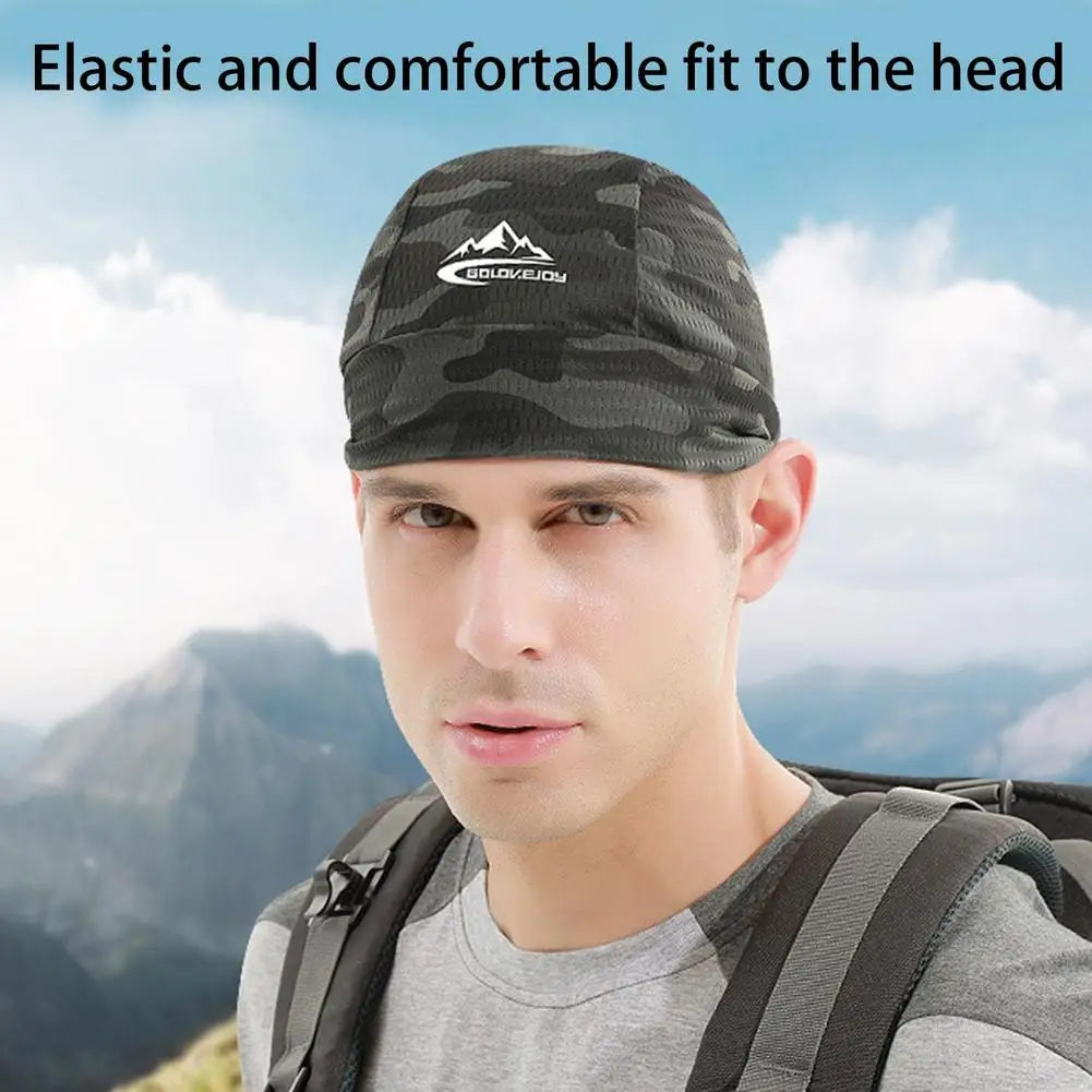 Breathable Skull Cap | Quick-Dry Cycling & Running Helmet Liner Skull Cap Hat QXL