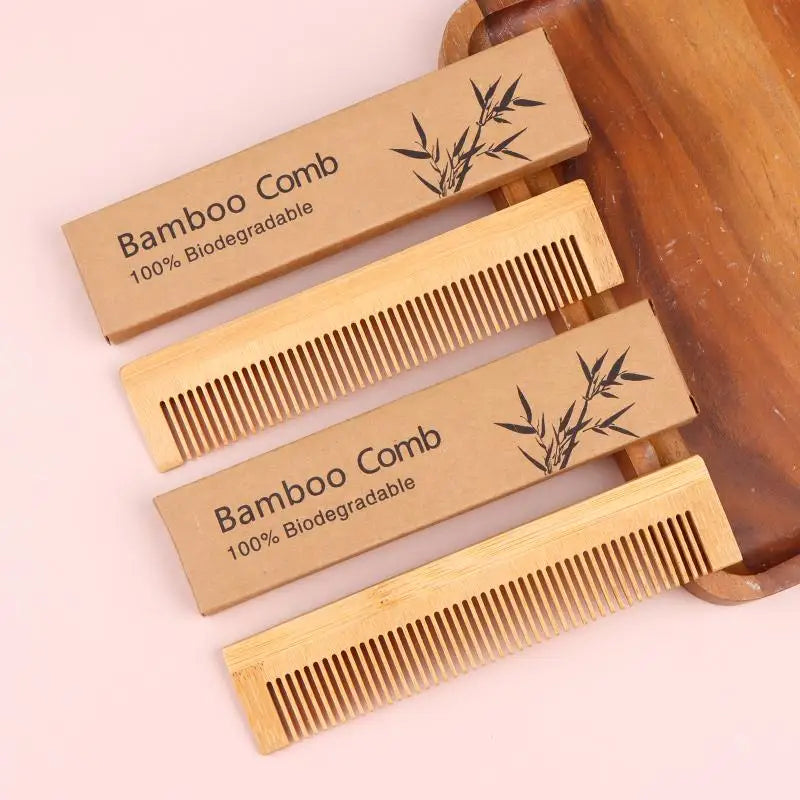 Bamboo Massage Comb | Anti-Static Detangling Hair Brush Bamboo Hair Comb QXL