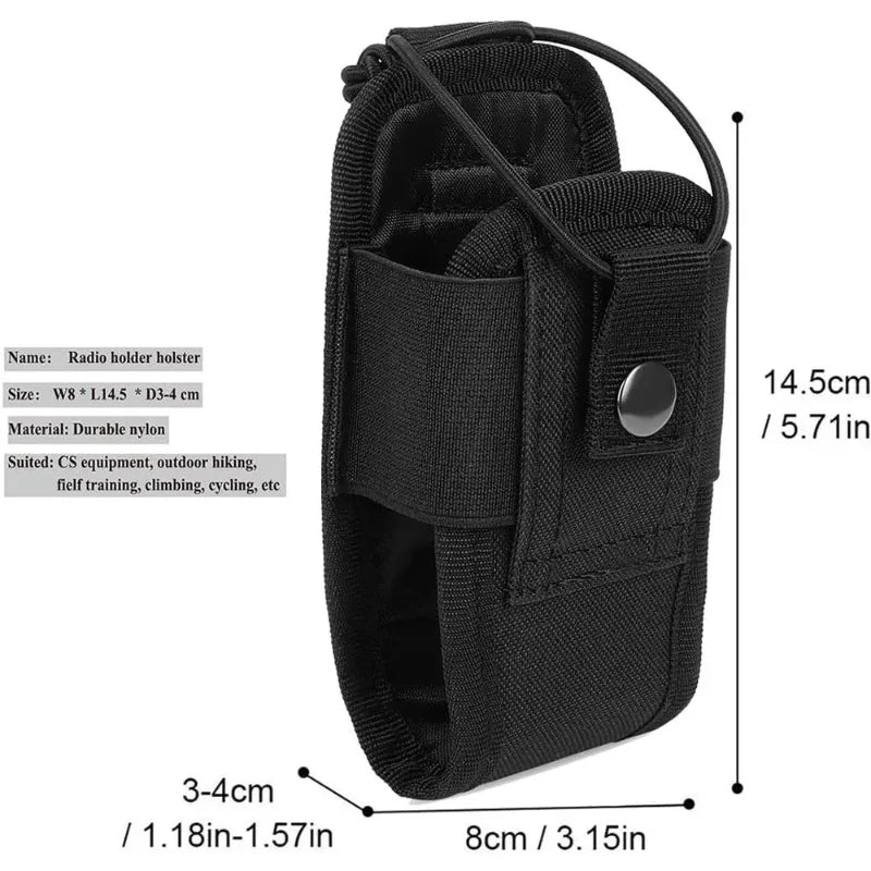 Tactical MOLLE Radio Pouch | Walkie Talkie Holster Waist Bag Tactical Radio Pouch QXL