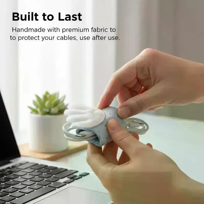 Angel Wing Fabric Cable Storage Clip | Cord Organizer Cable Storage Clip QXL