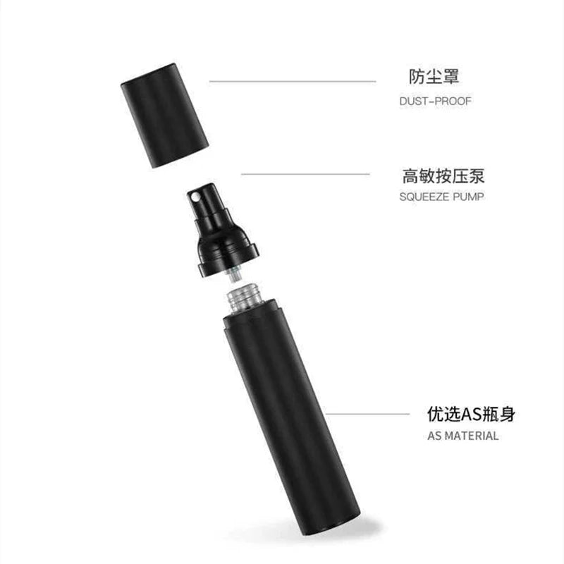 Airless Pump Bottle 15ml 30ml 50ml | Black Vacuum Lotion Jar Airless Pump Bottle QXL