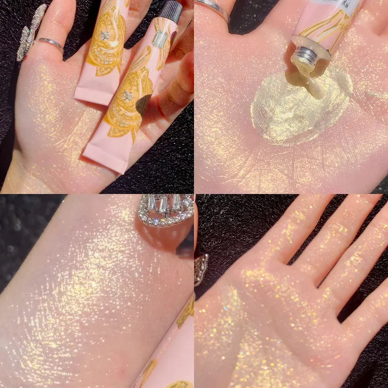 Highlighter Powder Palette | Shimmer Glow Face Contour Highlighter Palette QXL 11