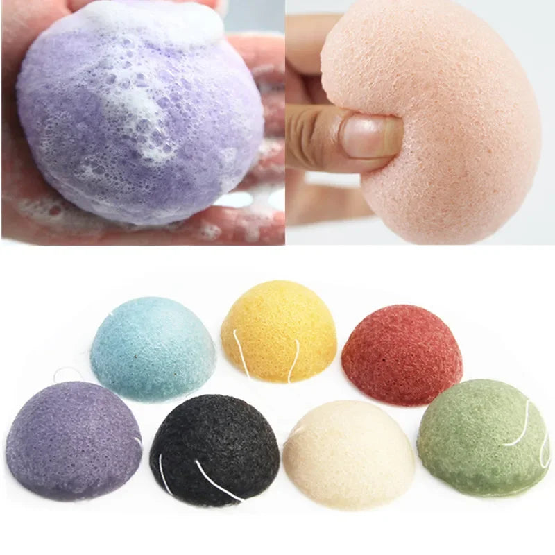 4-Pack Natural Konjac Face Cleansing Exfoliating Sponges Konjac Face Sponge QXL