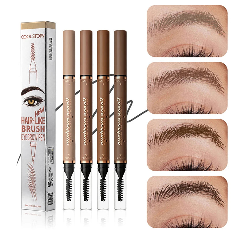 Ultra-Fine Waterproof Eyebrow Pencil & Eyeliner | Long-Lasting Eyebrow Pencil QXL