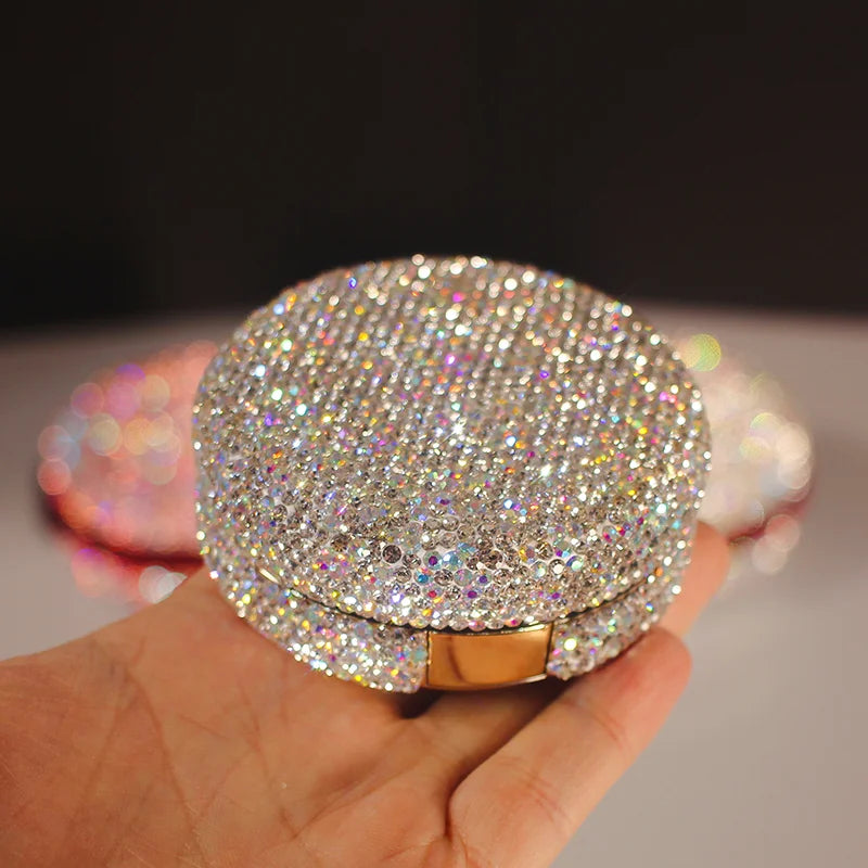 Diamond Air Cushion Foundation Case | Refillable BB Cream Compact Refillable Makeup Compact QXL