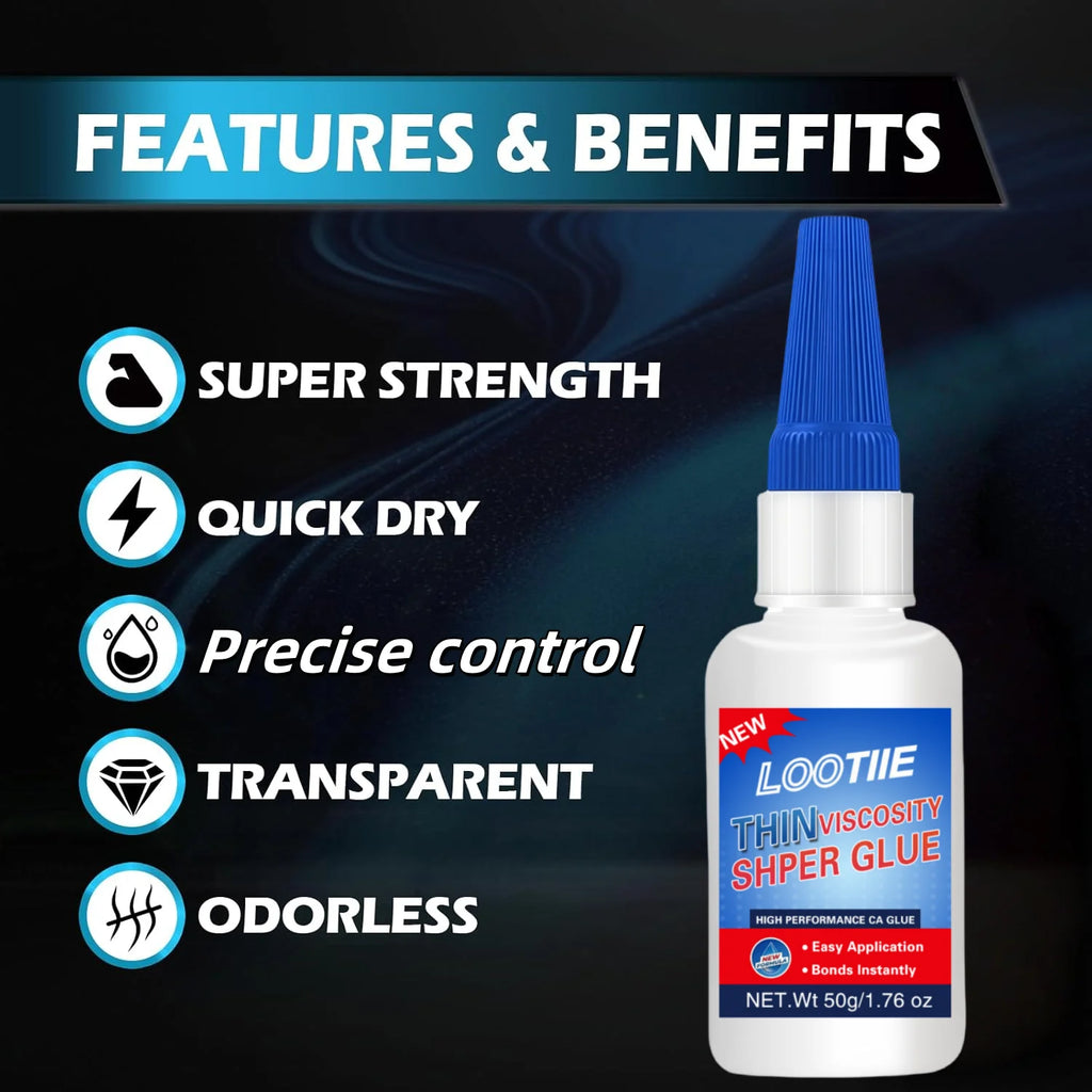 50g Super Glue – Fast-Drying Multi-Purpose Instant Adhesive Instant Adhesive QXL