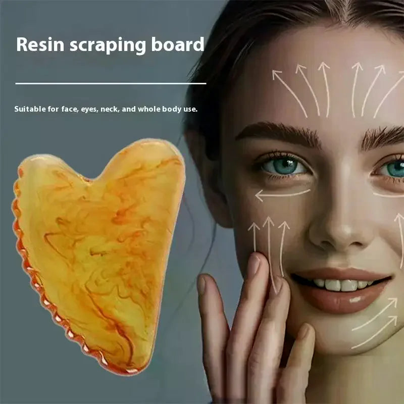 Resin Gua Sha Scraper – Facial Massage & Face Lifting Tool Gua Sha Scraper QXL