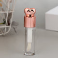 5ml Empty Electroplated Lip Gloss Tube | DIY Brush Container Lip Gloss Container QXL heart head Pink
