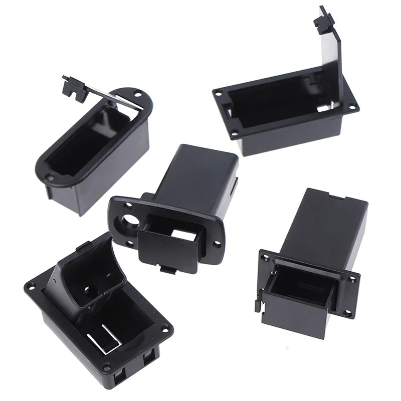 9V Battery Box for Active Guitar & Bass Pickup – PVC Case Guitar Battery Holder QXL