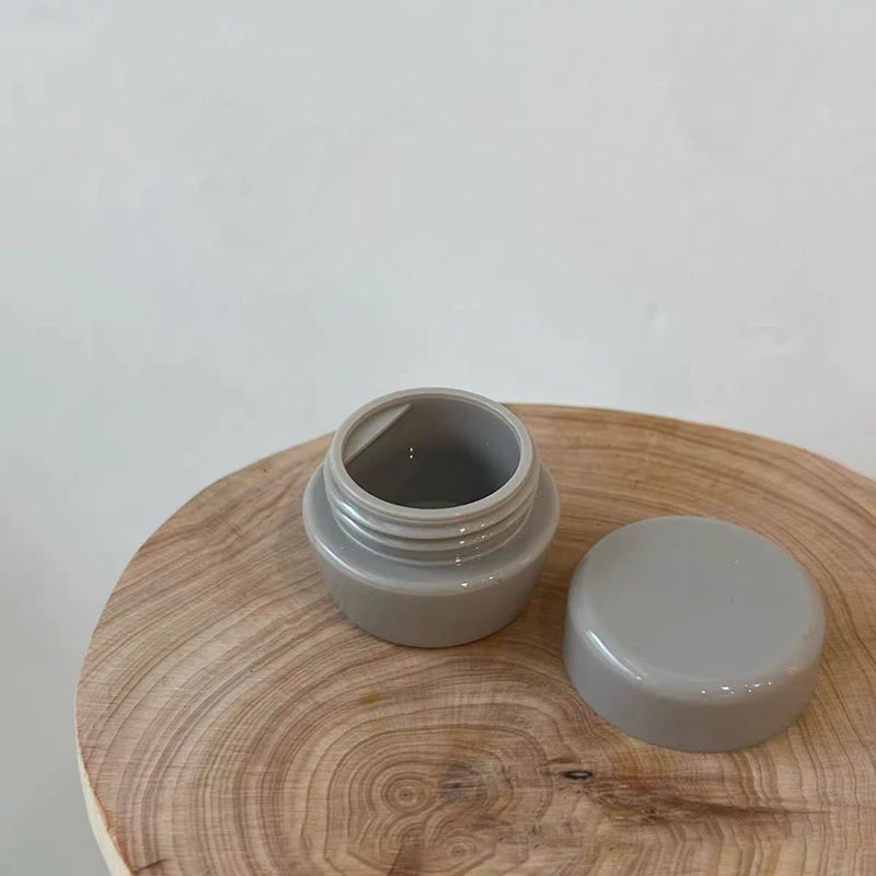 5g Nail Art Storage Pot with Scraper | Portable Mini Jar Nail Art Storage Jar QXL Gray