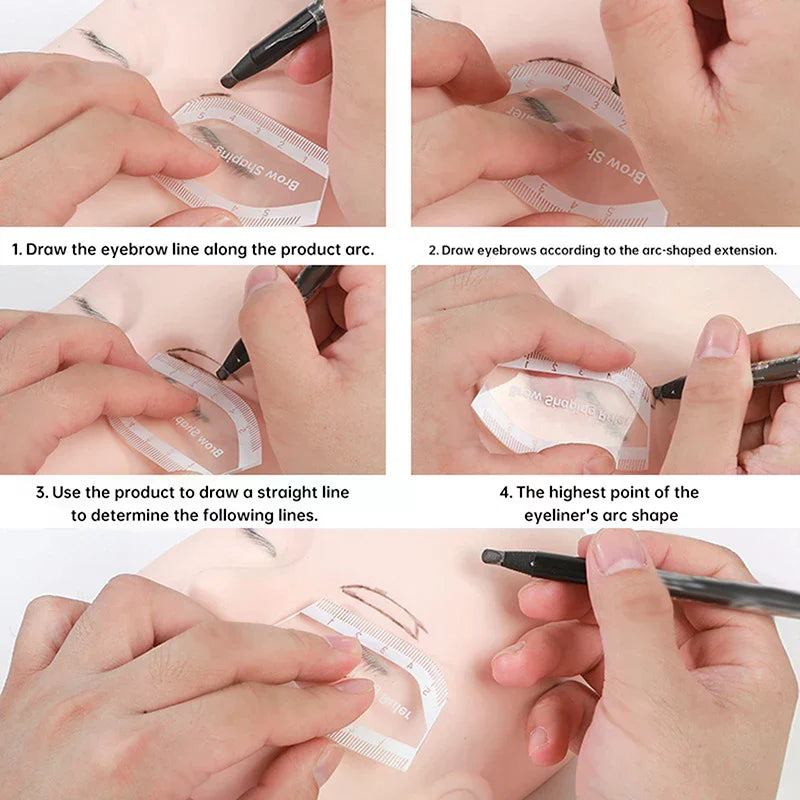 Brow Mapping Ruler – Eyebrow Shaping & Microblading Stencil Eyebrow Mapping Ruler QXL