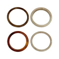 4-Pack Marble Resin Bangle Bracelets | Vintage Korean Fashion Resin Bangle Set QXL 4pcs