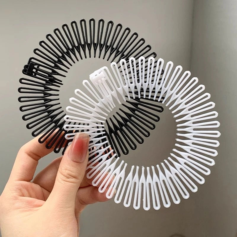 Flexible Full Circle Stretch Diamond Hair Comb | 1–3 Pack Stretch Hair Comb QXL