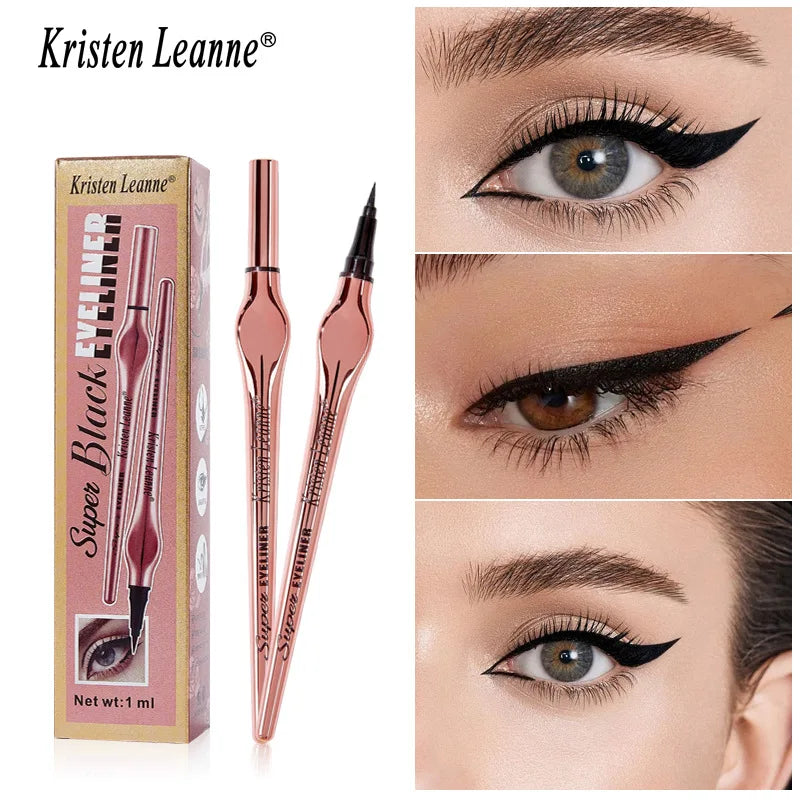 Black Matte Eyeliner Pen – Fast-Dry & Smudge-Resistant Eyeliner Pen QXL