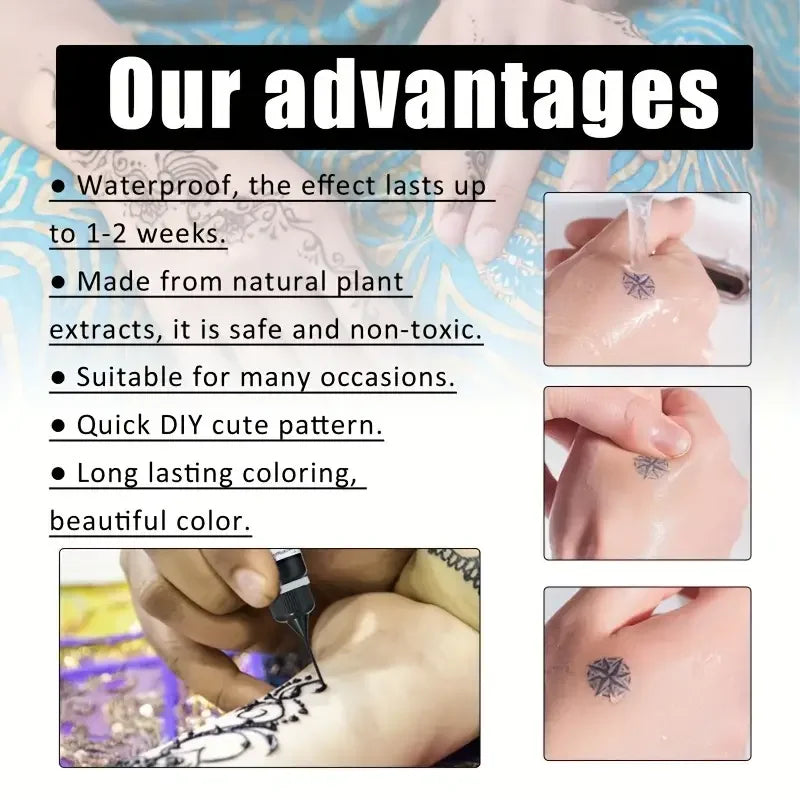 VERONNI Colored Tattoo Cream | Vibrant DIY Temporary Body Art Temporary Tattoo Cream QXL