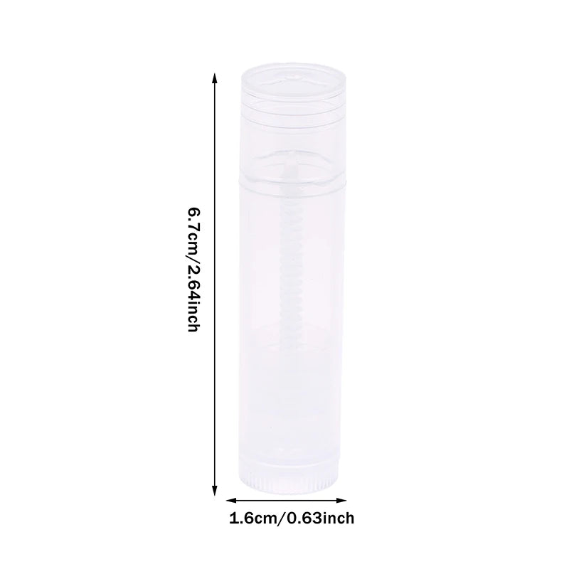 10-Pack 5g Empty Lip Gloss Tubes | Refillable Balm Containers Lip Balm Containers QXL