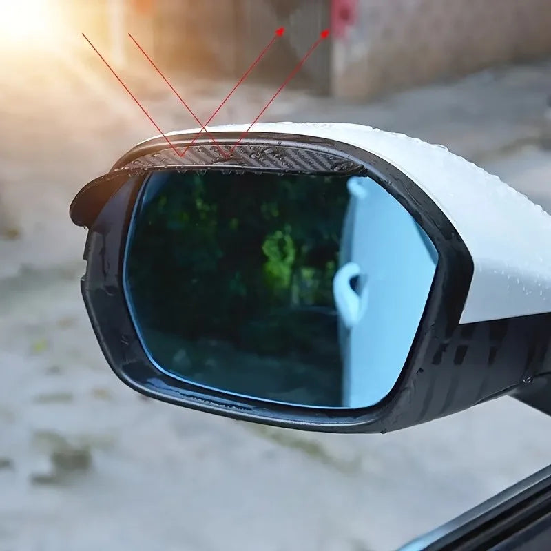 Carbon Fiber Mirror Rain Covers – Waterproof Anti-Fog | Universal Mirror Rain Cover QXL