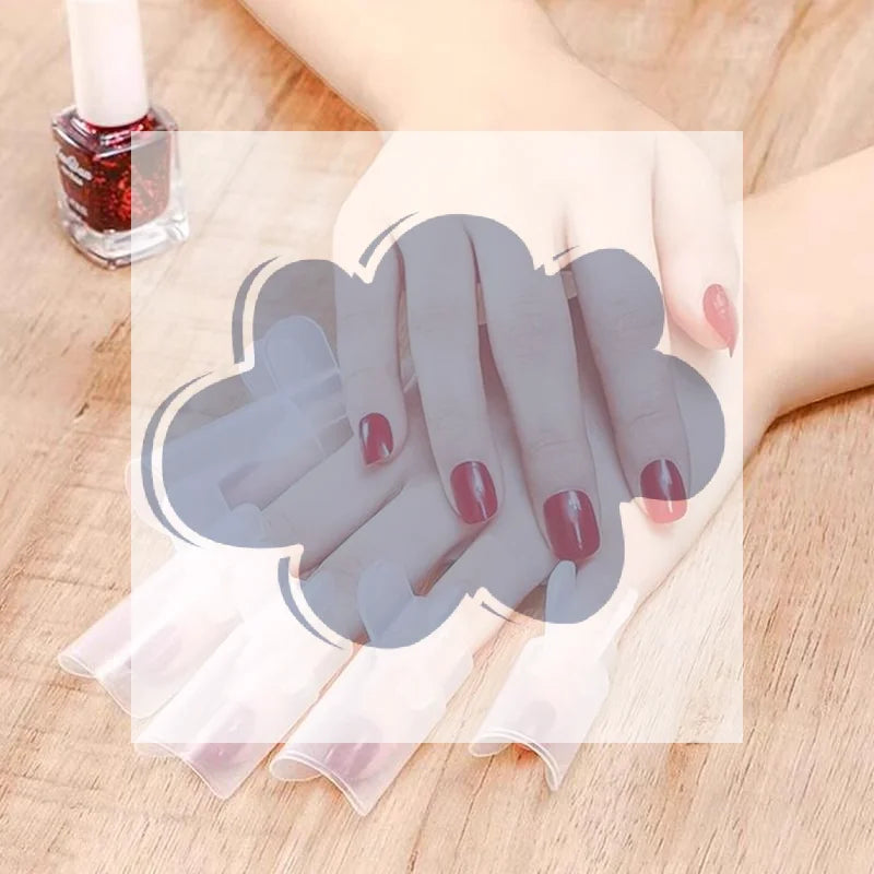 5-Pack Transparent Nail Protective Covers | Anti-Scratch Reusable Nail Protective Cover QXL