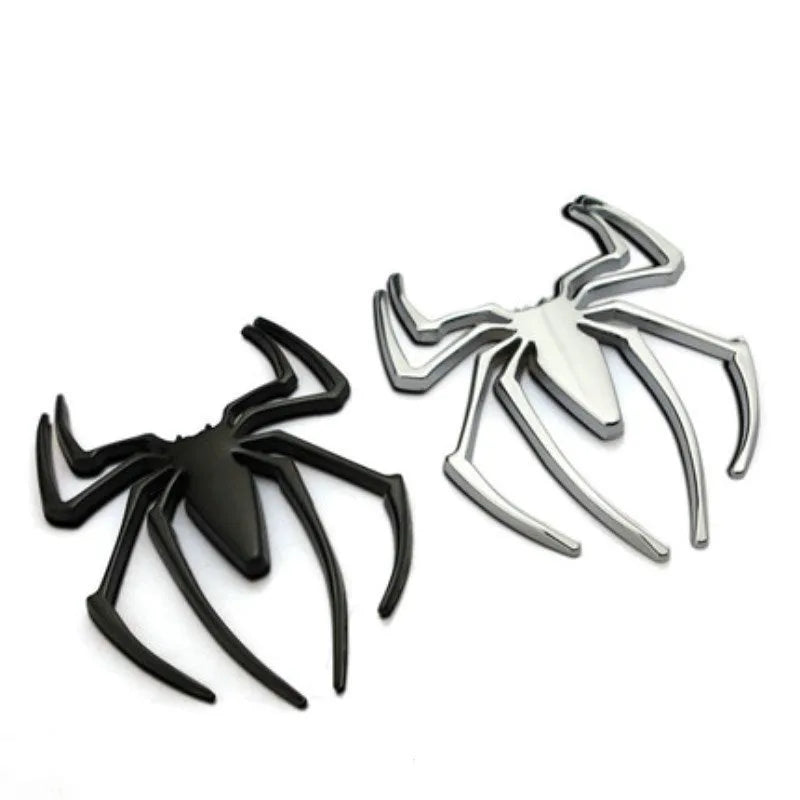 3D Metal Spider Car Sticker – Glossy Raised Emblem Decal Car Emblem Decal QXL