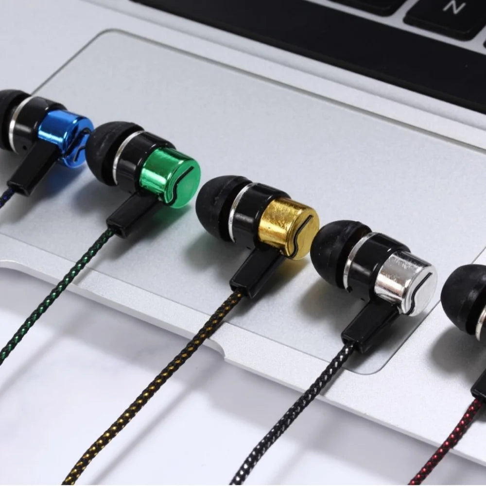 3.5mm Wired In-Ear Earbuds | Bass Stereo Noise Isolating Wired In-Ear Earbuds QXL