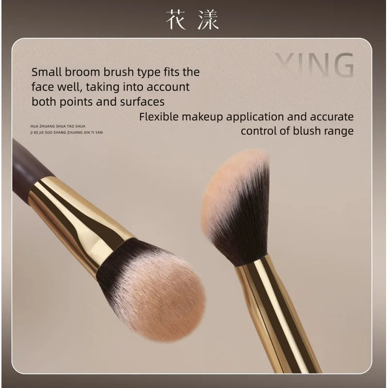 8-Piece Floral Makeup Brush Set | Blush, Highlight & Eye Makeup Brush Set QXL