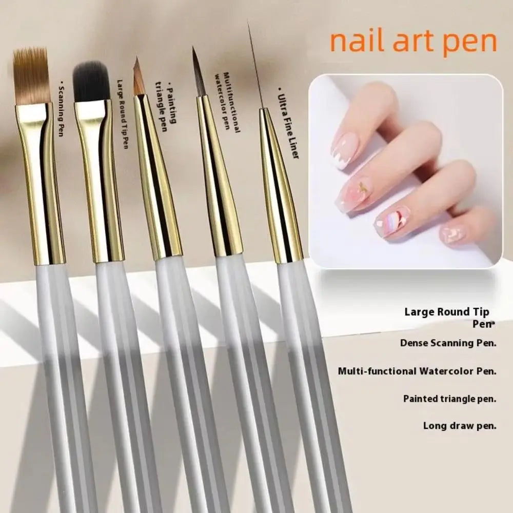 Ultra-Fine Nail Art Liner Brush | 0.5mm Precision Detail Pen Nail Art Brush QXL
