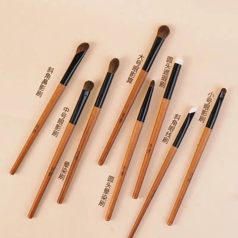 8-Piece Eye Makeup Brush Set – Eyeshadow, Blend & Highlight Eye Makeup Brush Set QXL