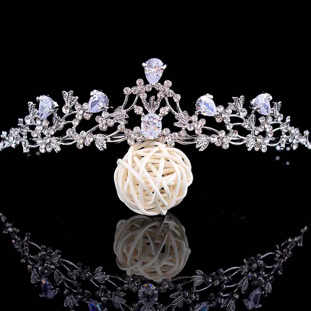 Dazzling Bridal Crown Tiara | Elegant Wedding Headdress Bridal Crown Tiara QXL Default Title