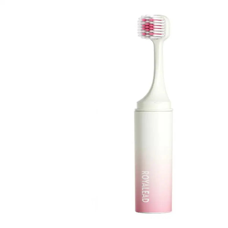 Foldable Travel Toothbrush with Built-In Toothpaste Container Travel Toothbrush QXL A