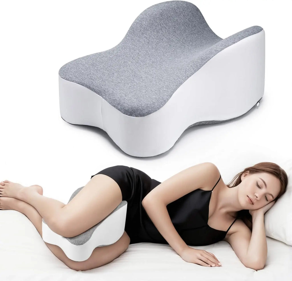 Memory Foam Knee Pillow | Orthopaedic Leg Cushion Support Knee Support Pillow QXL Large
