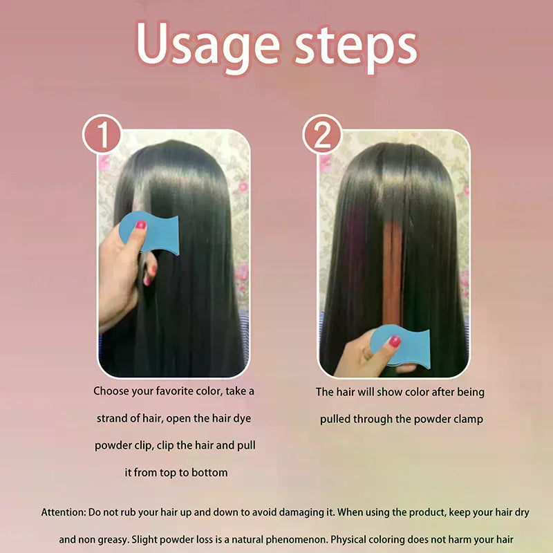 Temporary Hair Chalk Powder – Washable Color for Cosplay & Events Temporary Hair Chalk QXL