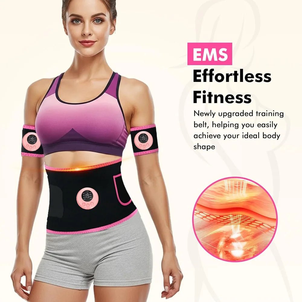 EMS Ab Toning Belt | Abdominal Muscle Stimulator for Men & Women EMS Ab Toning Belt QXL