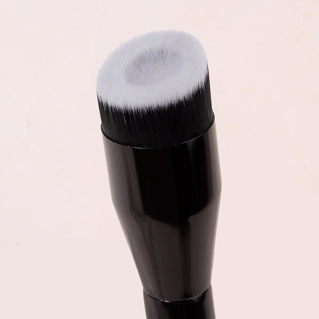 KOSSHOW Flat Top Foundation Brush | Streak-Free Wooden Handle Foundation Makeup Brush QXL