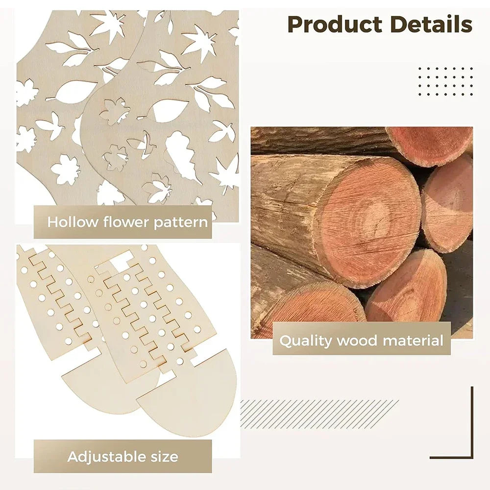 Wooden Sock Blockers Set of 2 | Adjustable Knitting Form Sock Blocker Set QXL