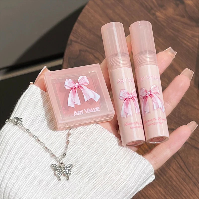 Art Value 6-Pc Lip Gloss, Blush & Necklace Makeup Gift Set Makeup Gift Set QXL