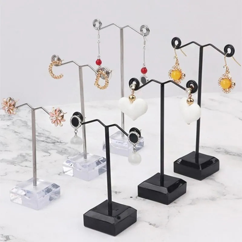 Metal T-Bar Earring Display Stand | Stud, Hoop & Dangle Holder Earring Display Stand QXL