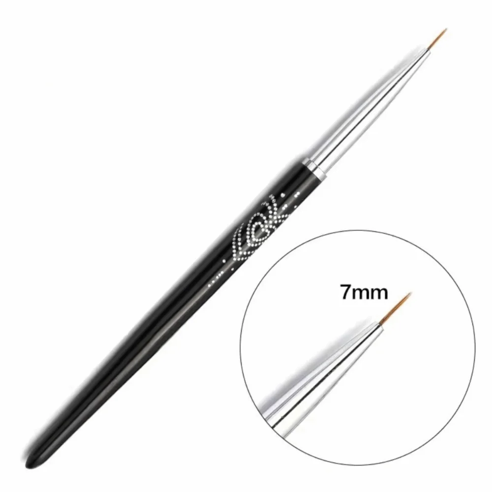 Eelhoe Nail Art Liner Brush – Metal Handle 7mm/9mm/11mm Nail Art Liner Brush QXL Style 1