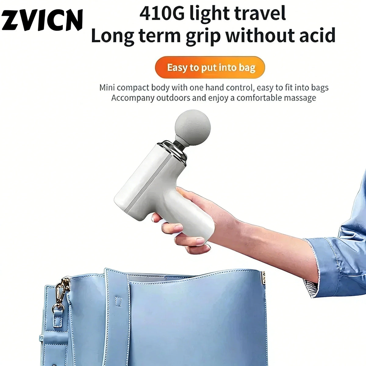 Portable Percussion Massage Gun | 4 Heads & LED Light Percussion Massage Gun QXL