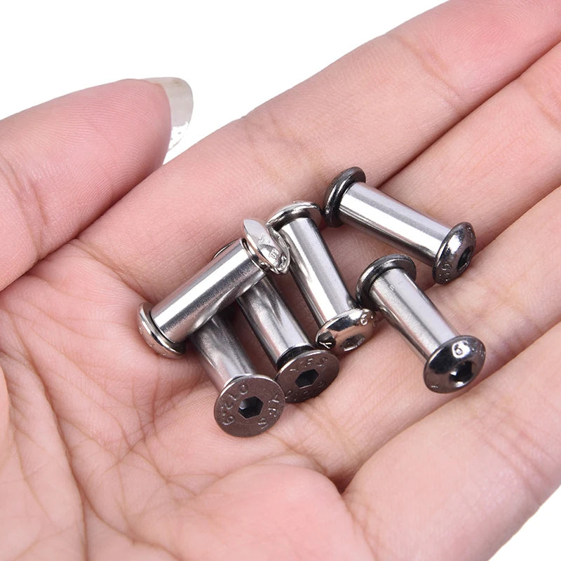 2-Pack Knife Handle Screws & Rivets | Steel & Brass Fasteners Knife Handle Fasteners QXL